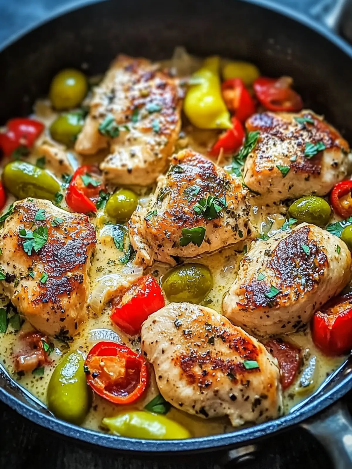Savory Pepperoncini Chicken Skillet: Quick One-Pan Delight 5 Savory Pepperoncini Chicken Skillet