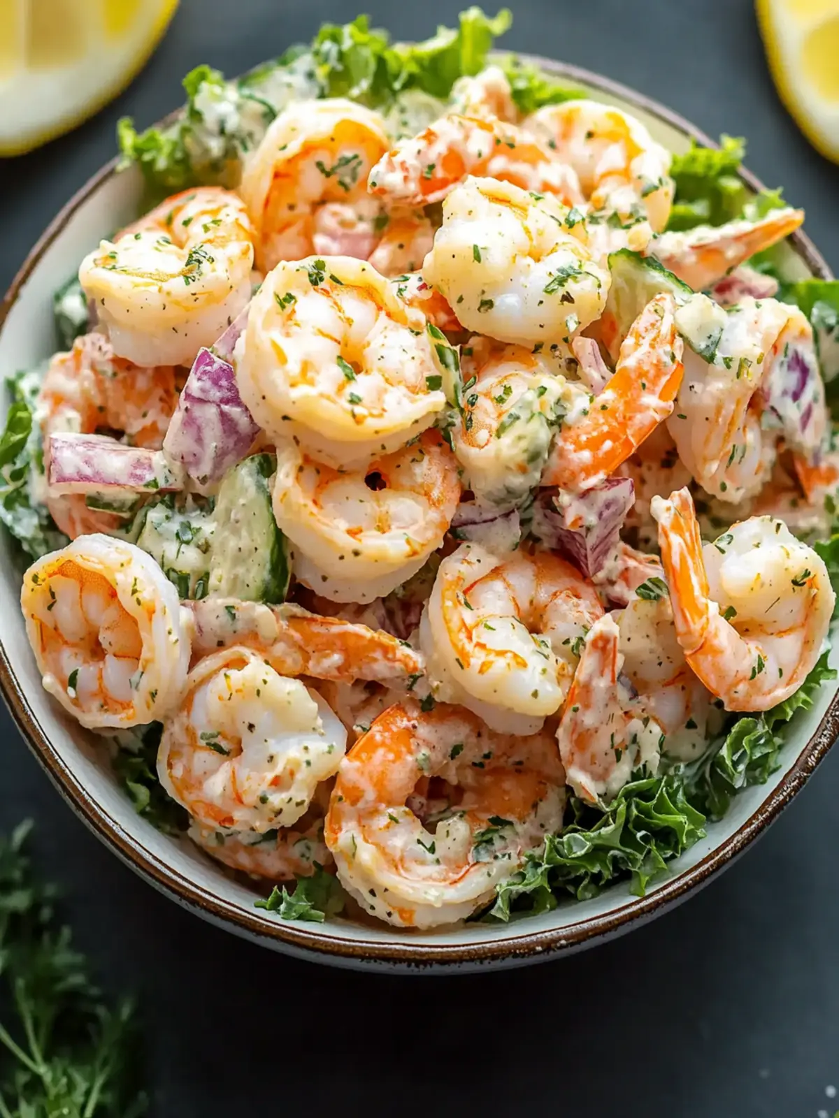 Creamy New York Deli Shrimp Salad That's Perfect for Meal Prep 3 New York Deli Shrimp Salad