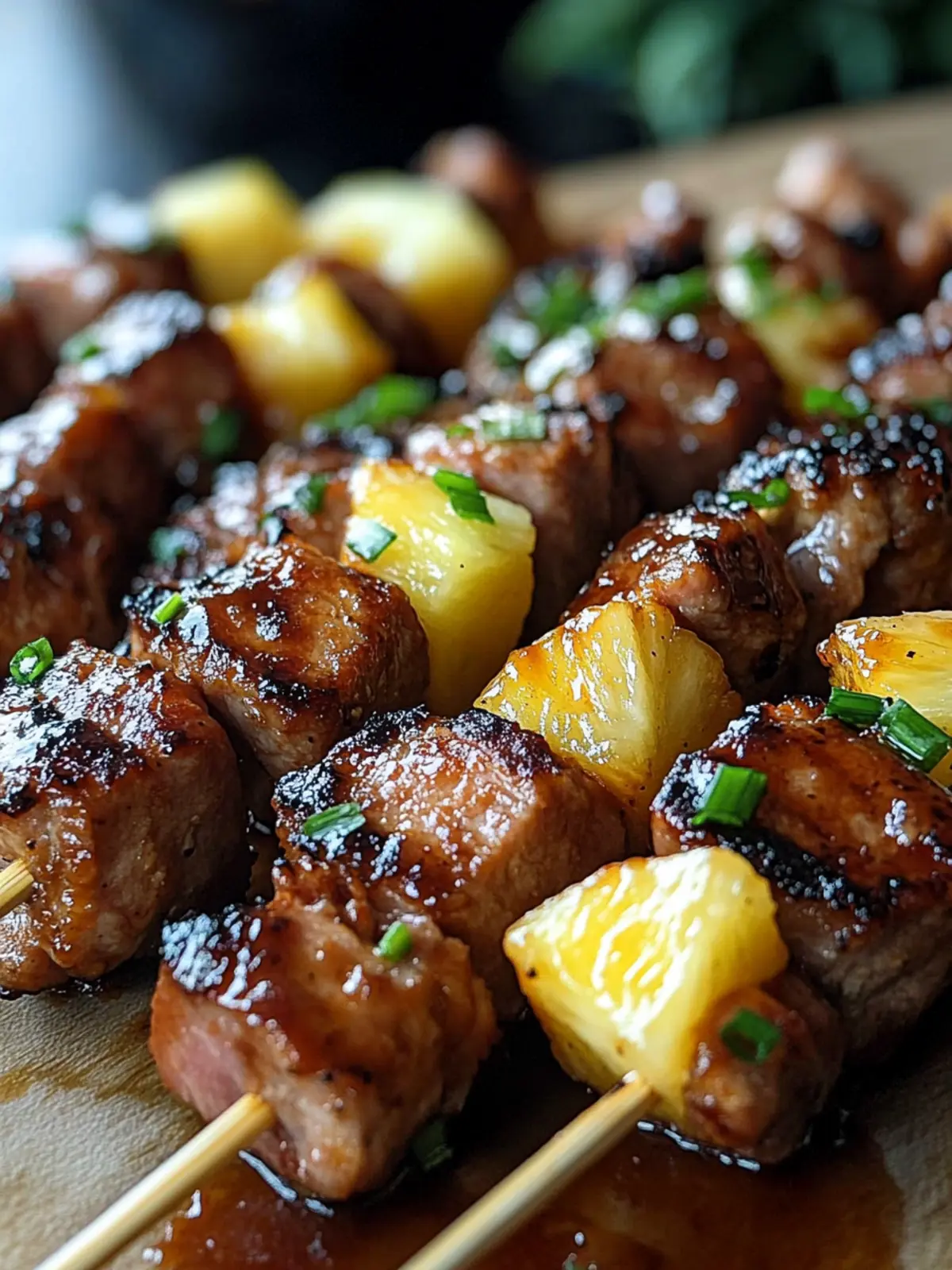 Pineapple BBQ Pork Skewers for a Flavorful Summer Grill Party 2 Pineapple BBQ Pork Skewers