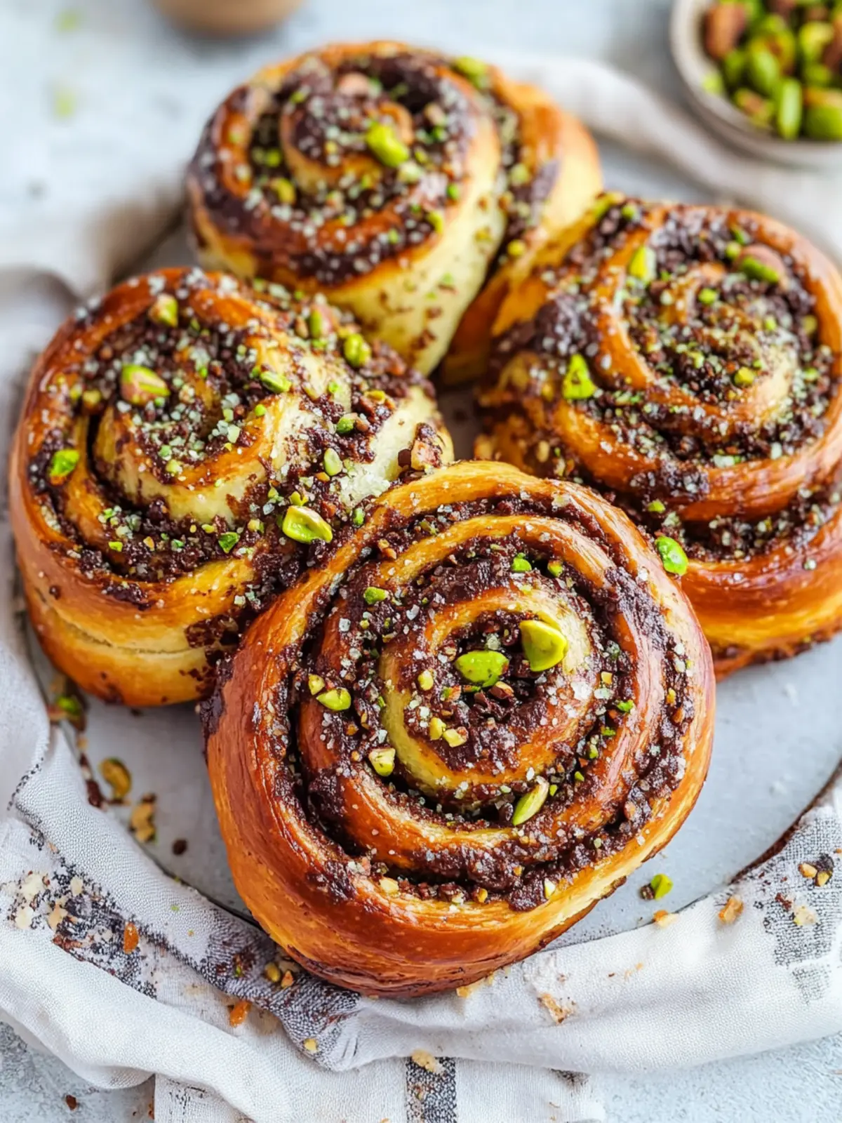 Pistachio Chocolate Babka Rolls: Indulge in Blissful Decadence 3 Pistachio Chocolate Babka Rolls
