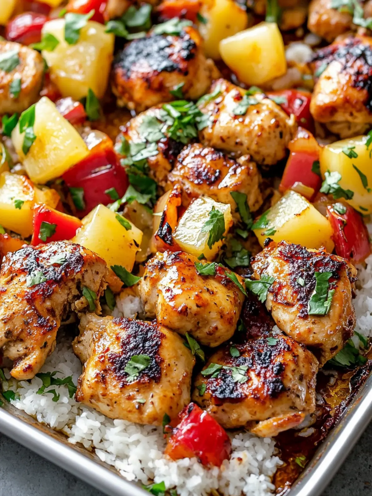 Hawaiian Chicken Sheet Pan: A Tropical Twist for Dinner Tonight 4 Hawaiian Chicken Sheet Pan
