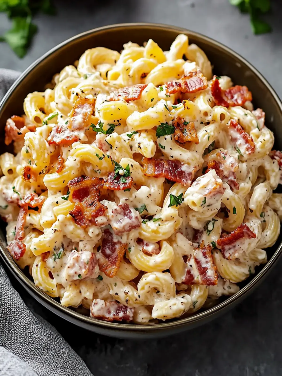 Creamy Bacon Cheddar Ranch Pasta Salad Your New Summer Favorite 3 Creamy Bacon Cheddar Ranch Pasta Salad