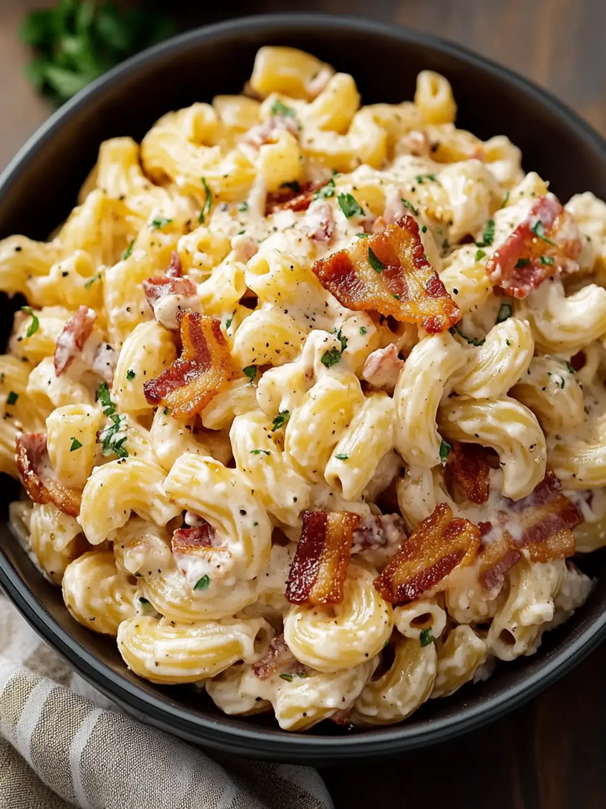 Creamy Bacon Cheddar Ranch Pasta Salad Your New Summer Favorite 4 Creamy Bacon Cheddar Ranch Pasta Salad