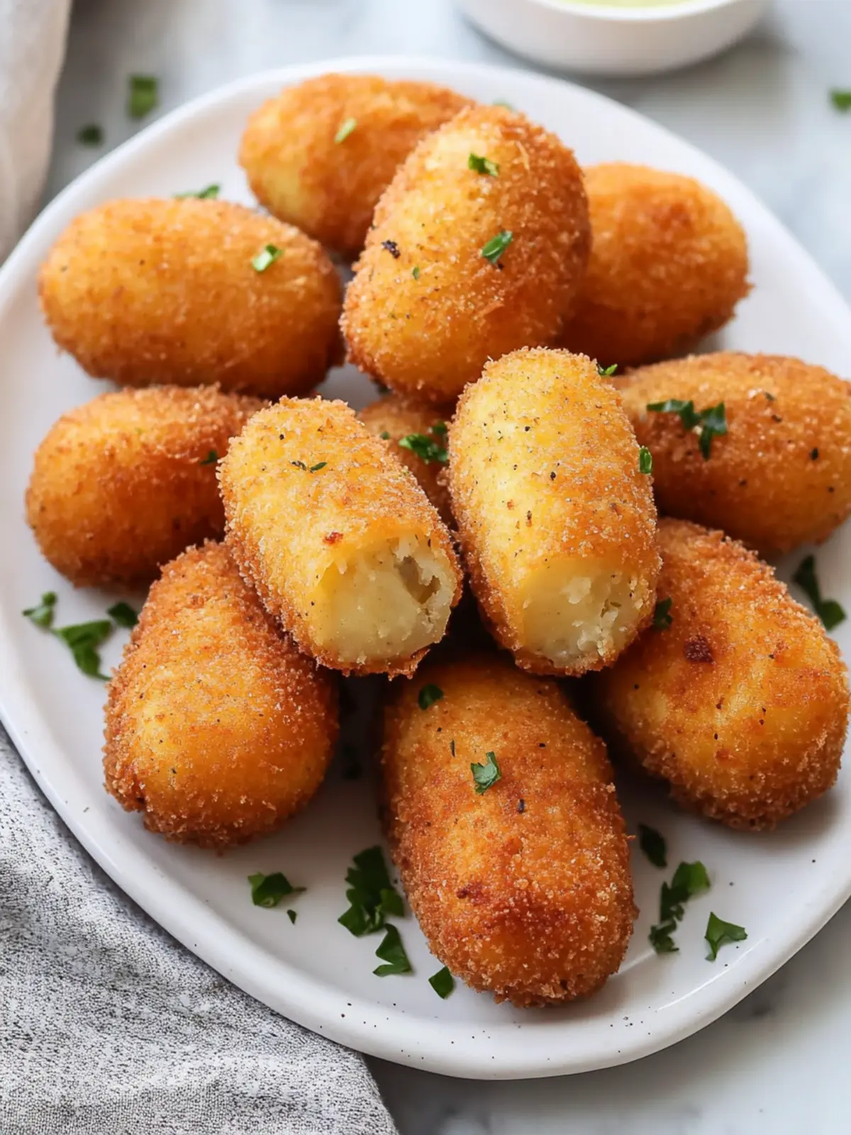 Crispy Potato Croquettes with Mustard Sauce to Wow Your Guests 3 Potato Croquettes