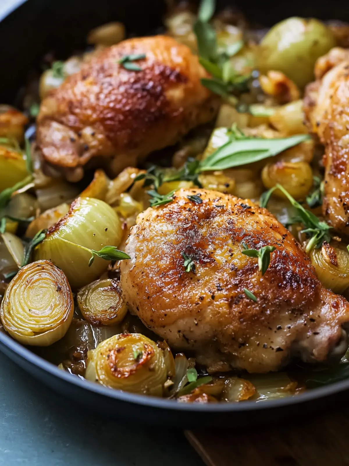 Crispy Skillet Chicken with Leeks for a Flavorful Feast 5 Crispy Skillet Chicken with Leeks