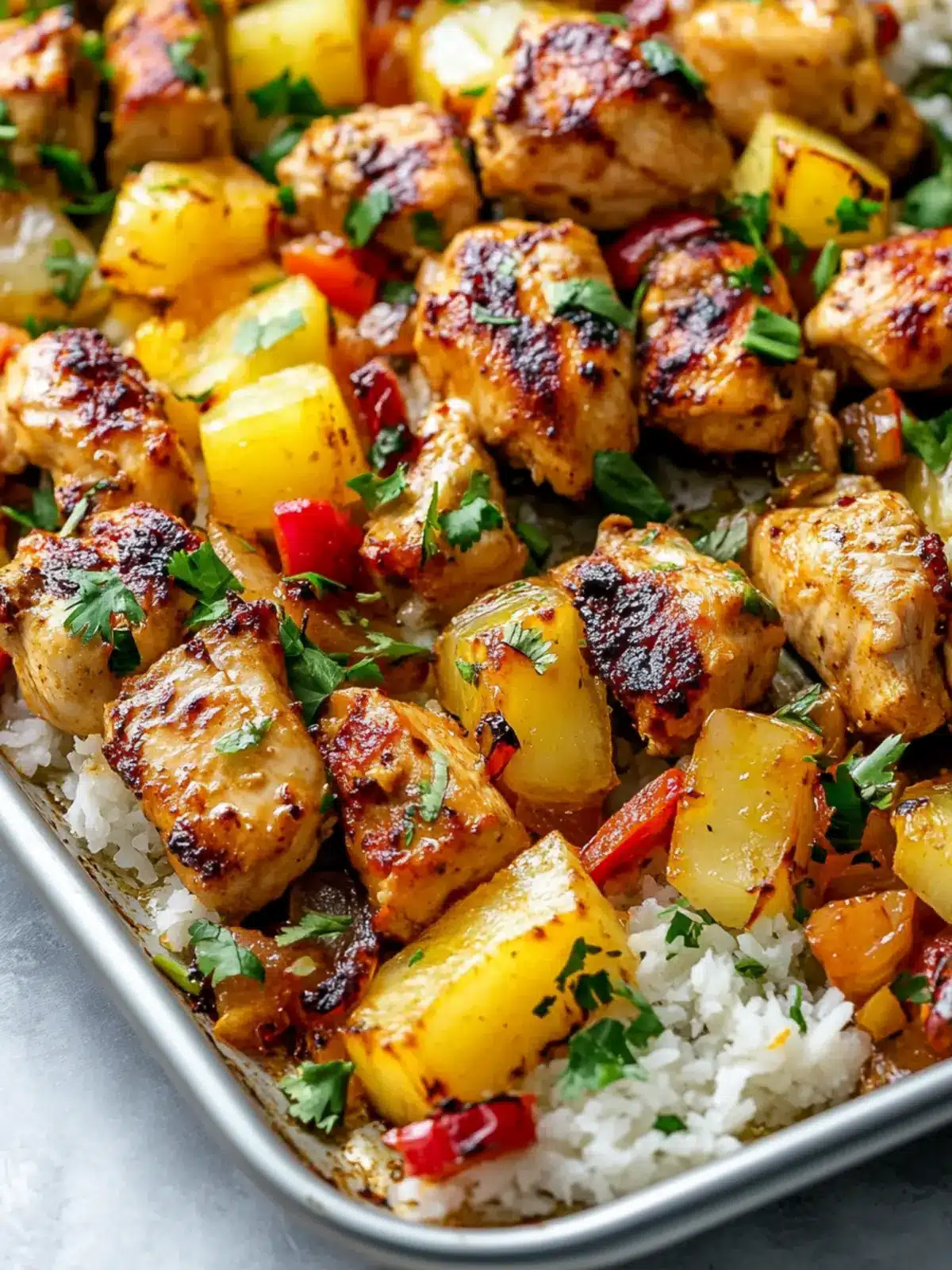 Hawaiian Chicken Sheet Pan: A Tropical Twist for Dinner Tonight 3 Hawaiian Chicken Sheet Pan