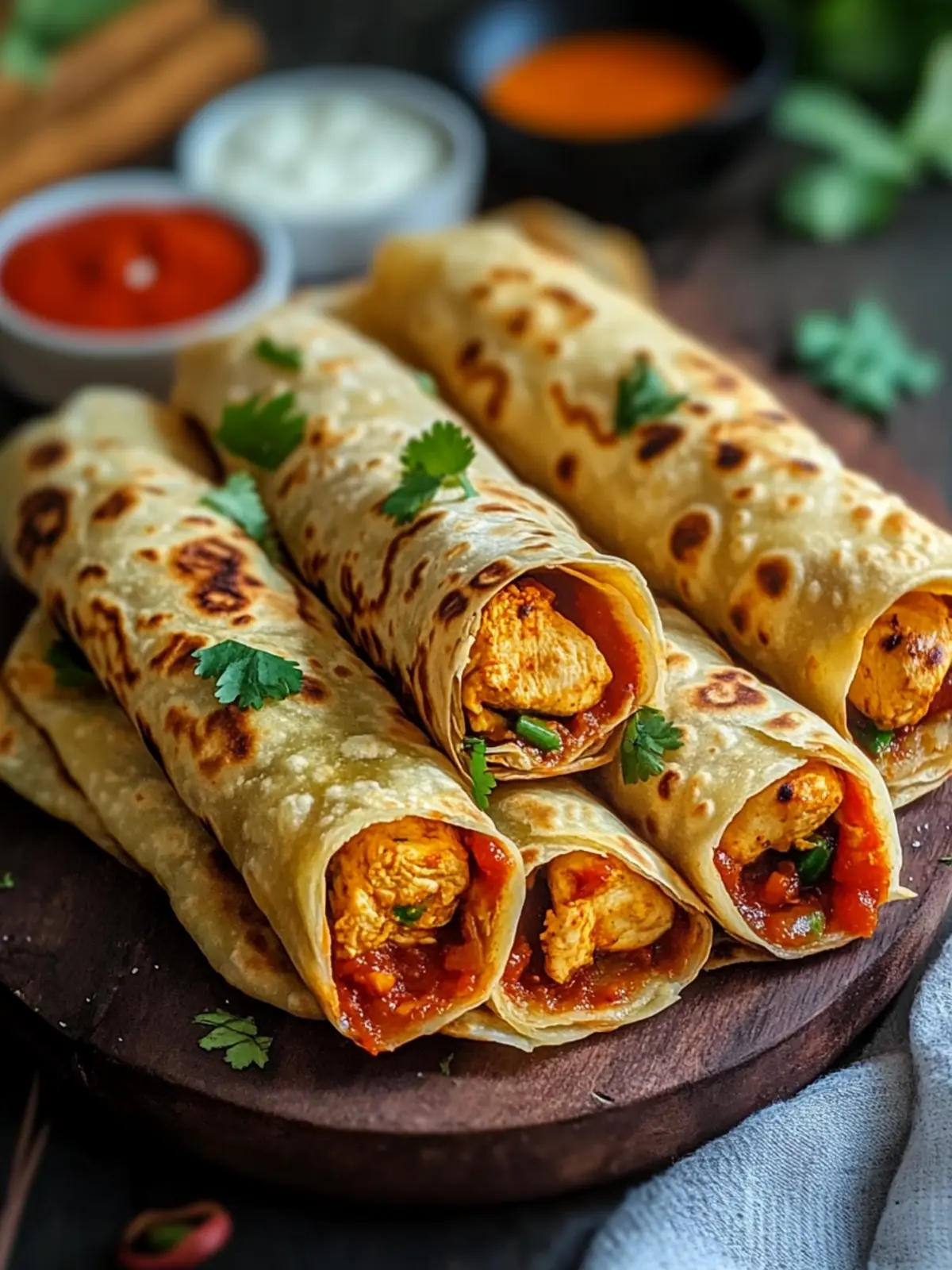 Chicken Tikka Paratha Rolls: Homemade Joy in Every Bite 3 Chicken Tikka Paratha Rolls