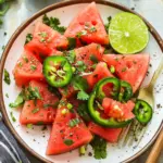Spicy Watermelon Salad with Cilantro and Lime for Hot Days 10 Spicy Watermelon Salad with Cilantro and Lime