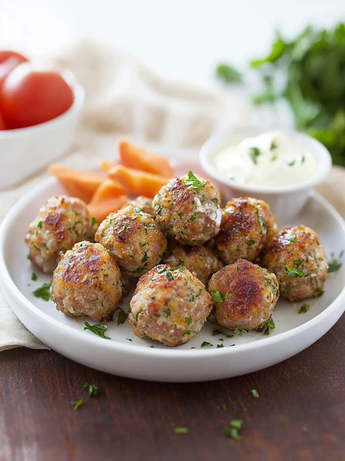 Sausage Balls with Cream Cheese: Easy 4-Ingredient Delight 2 Sausage Balls with Cream Cheese