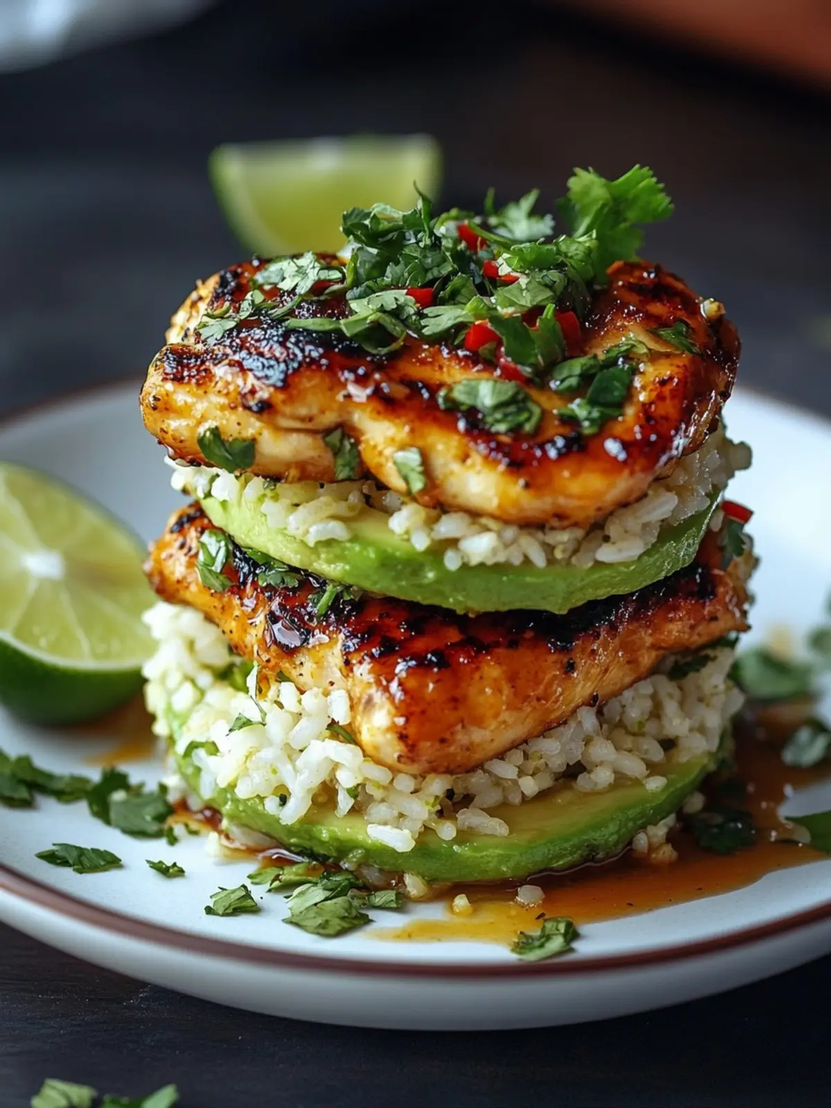 Savor Easy Honey Lime Chicken with Avocado Rice Stacks Today 5 Easy Honey Lime Chicken with Avocado Rice Stacks