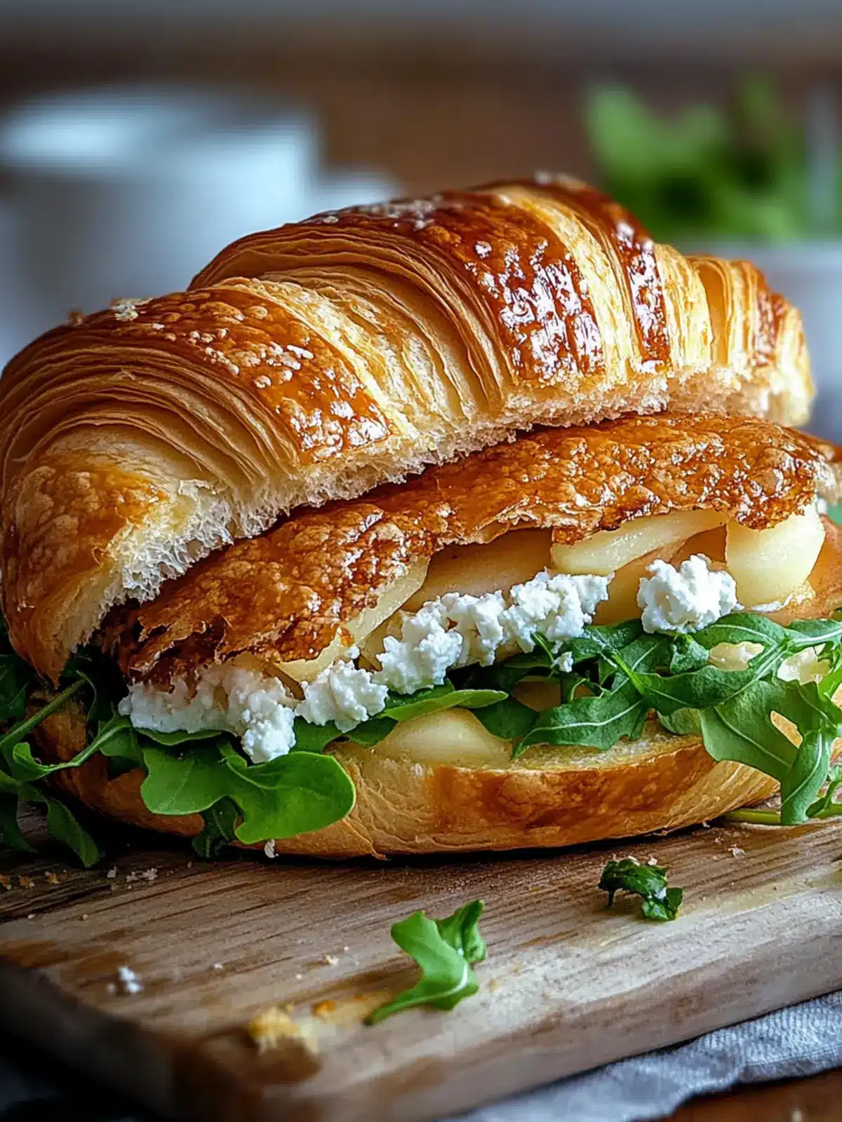 Savory Apple & Goat Cheese Croissant Sandwich in Just 17 Minutes 5 Apple & Goat Cheese Croissant Sandwich