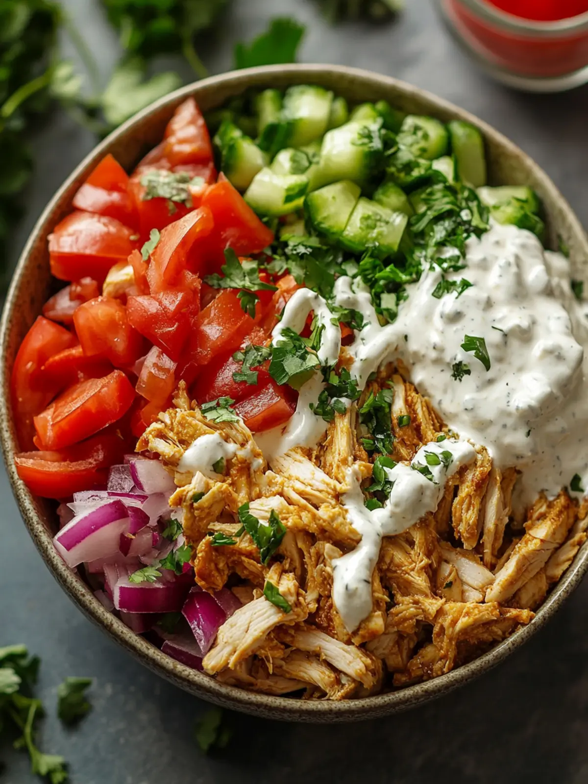 Crockpot Chicken Shawarma Bowl: Easy Flavorful Meal Prep 3 Crockpot Chicken Shawarma Bowl