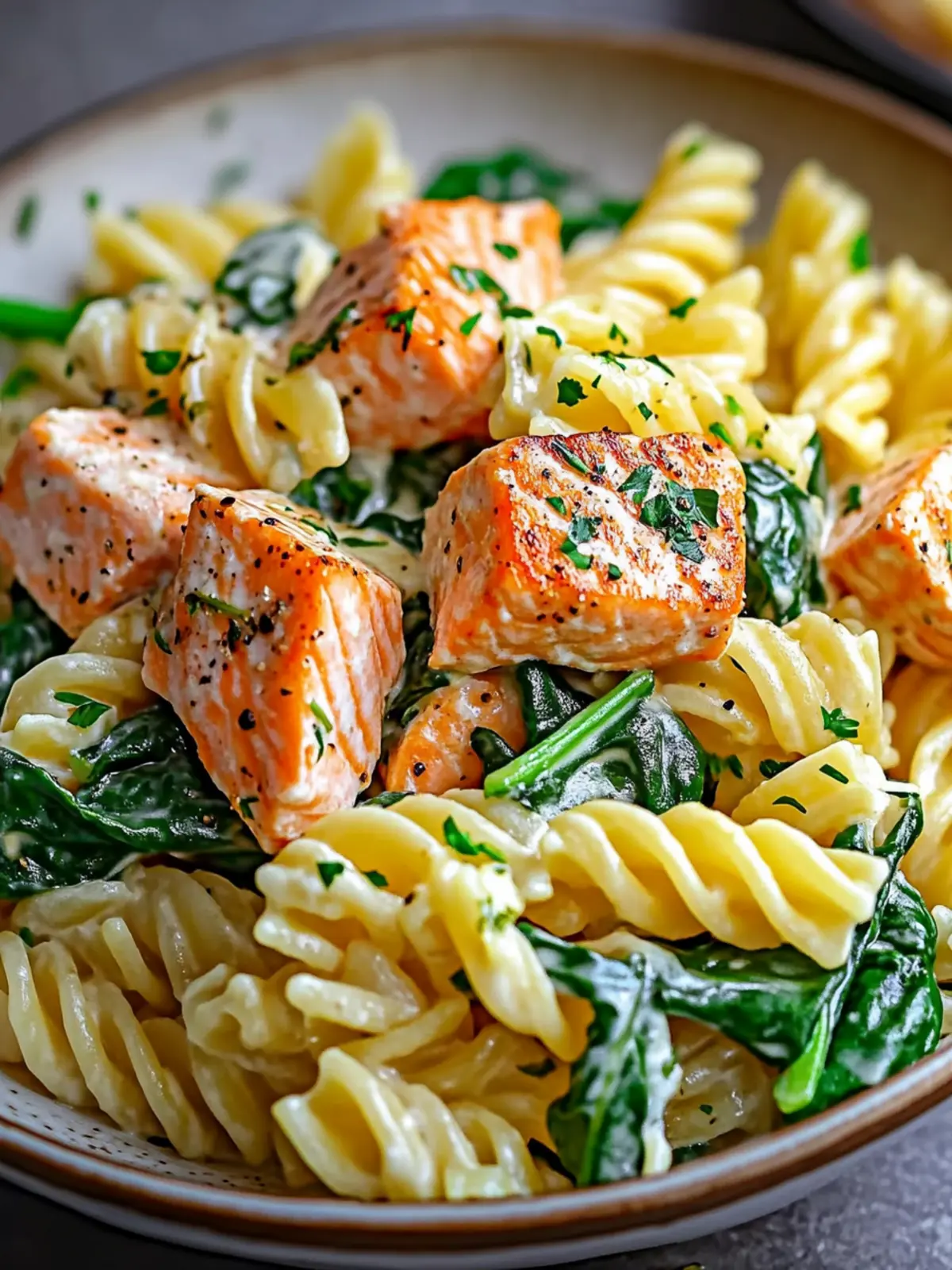 Creamy Salmon Spinach Pasta Dish for Quick Weeknight Wins 3 Salmon Spinach Pasta Dish
