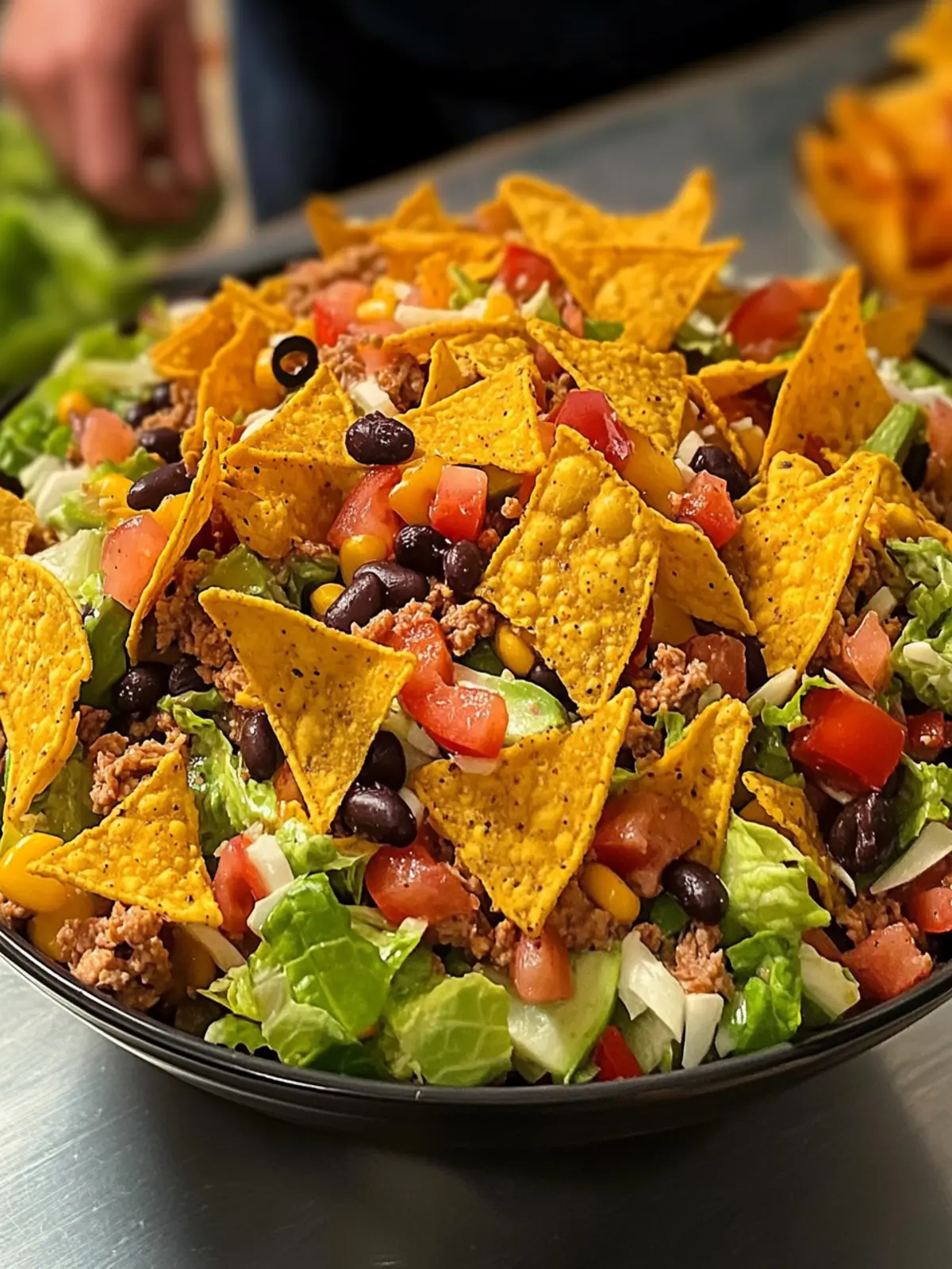 Easy Doritos Taco Salad That's a Flavor Bomb for Dinner 2 Easy Doritos Taco Salad