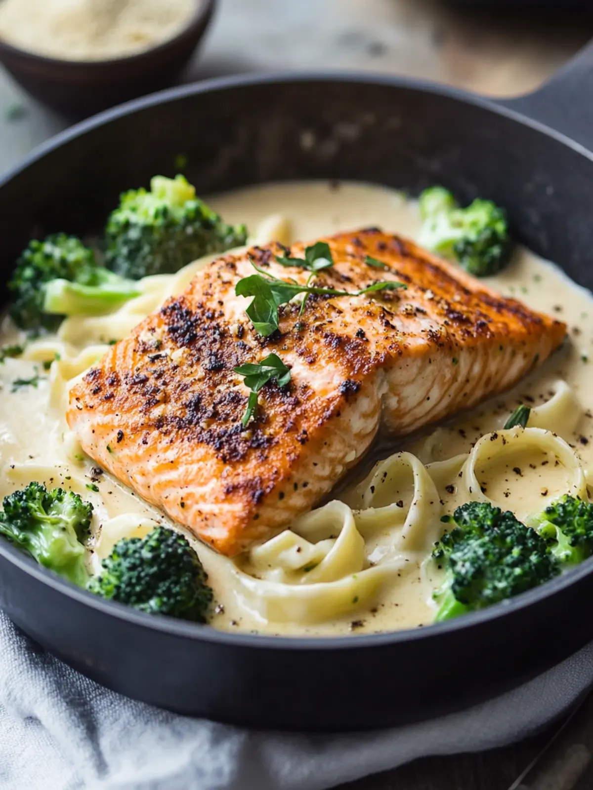 Blackened Salmon and Broccoli Alfredo: A Flavor Explosion! 5 Blackened Salmon and Broccoli Alfredo