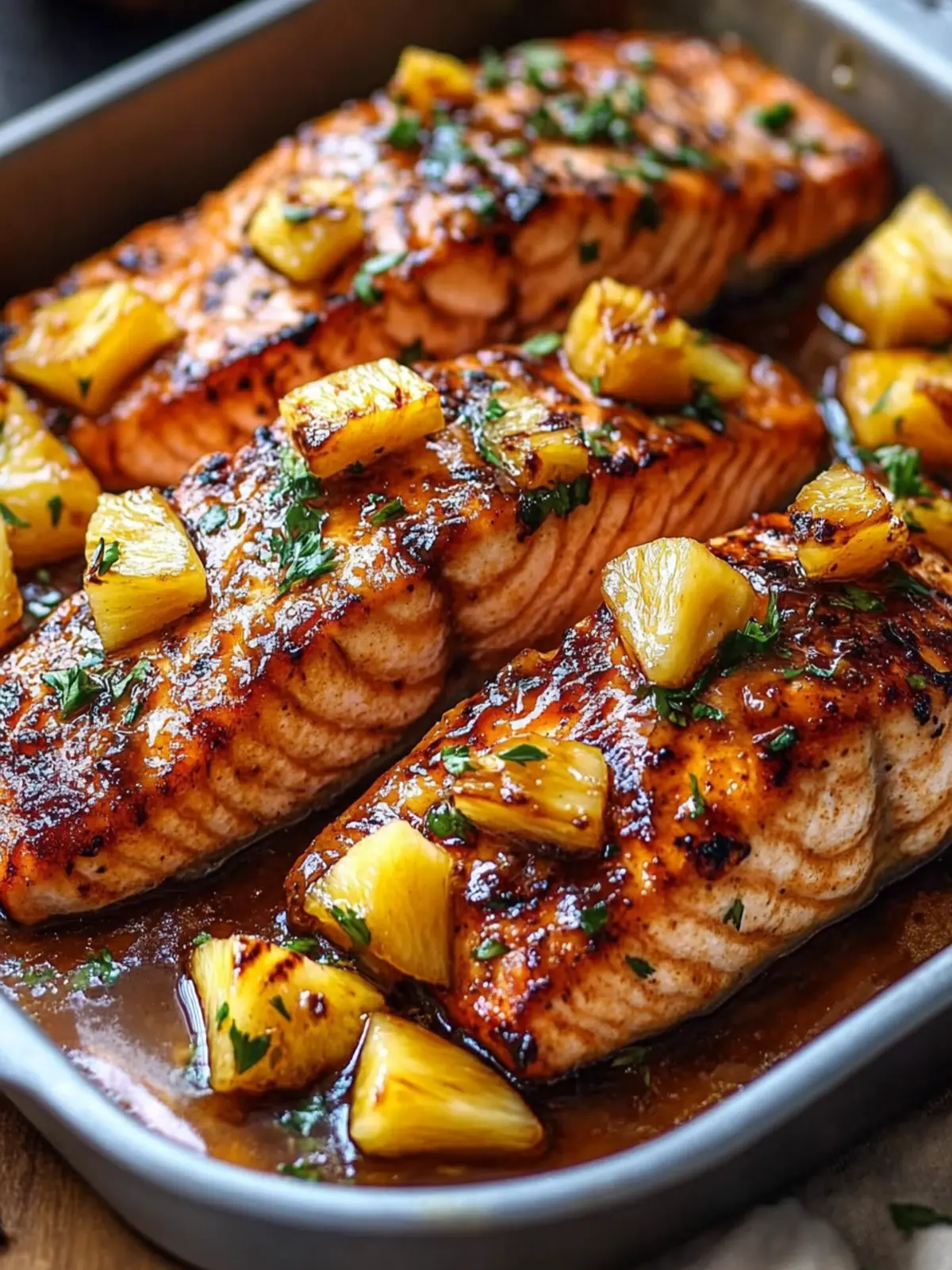 Pineapple Glazed Salmon: A Quick Tropical Delight at Home 4 Pineapple Glazed Salmon