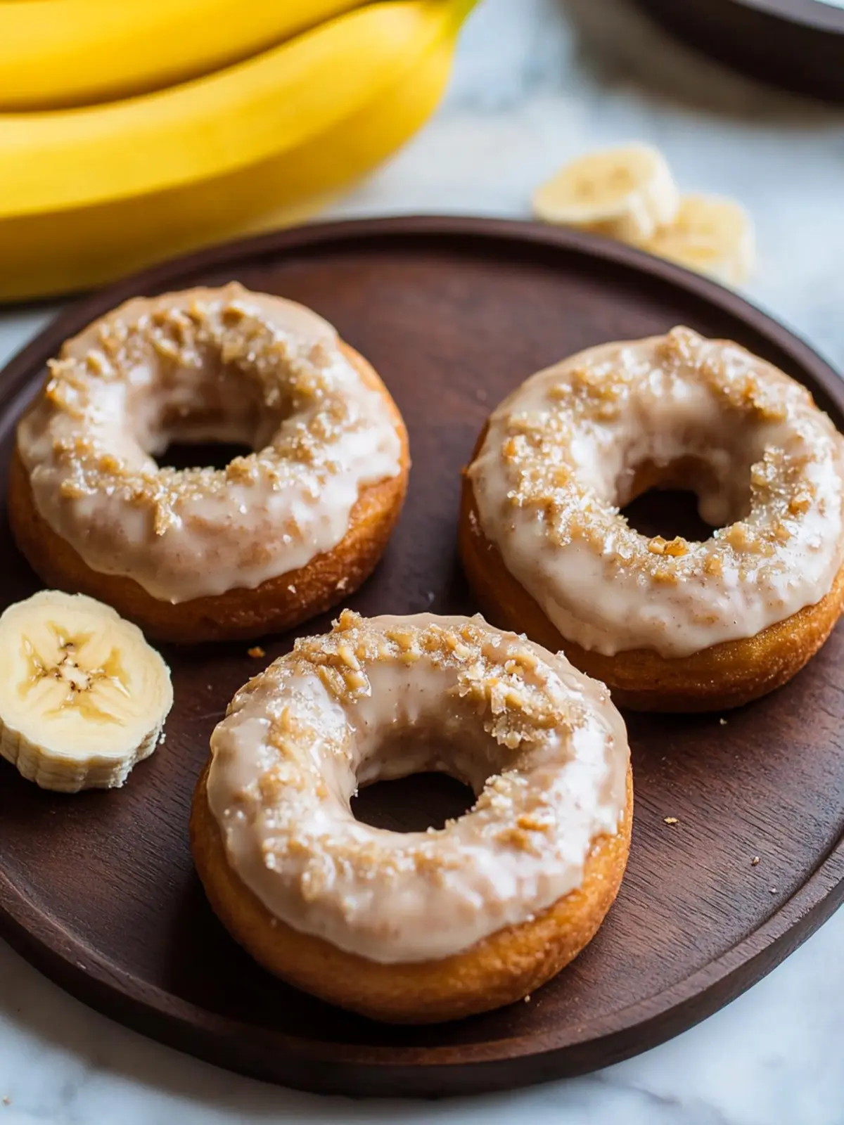 Delicious Banana Bread Donuts for a Healthy Twist 2 Banana Bread Donuts