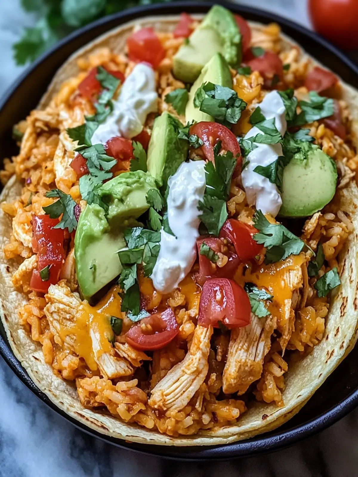 Savory Cheesy Chicken Taco Rice in 30 Minutes Flat 5 Savory Cheesy Chicken Taco