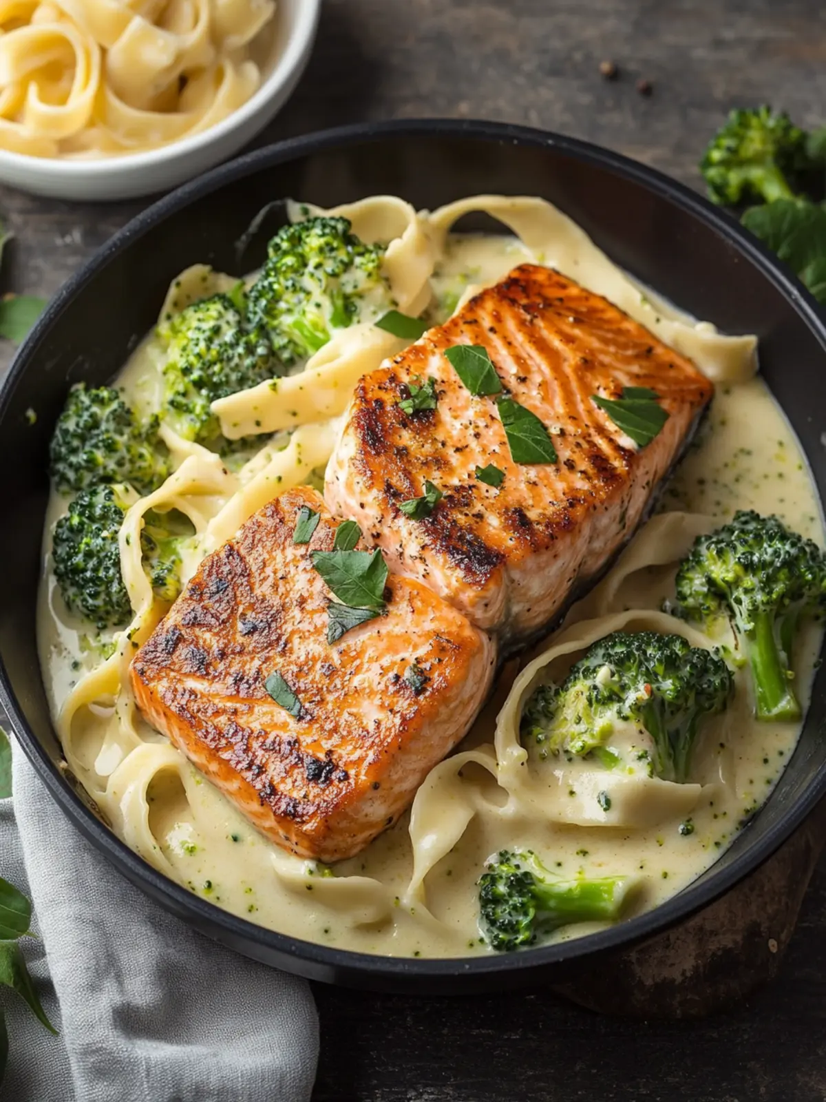 Blackened Salmon and Broccoli Alfredo: A Flavor Explosion! 4 Blackened Salmon and Broccoli Alfredo