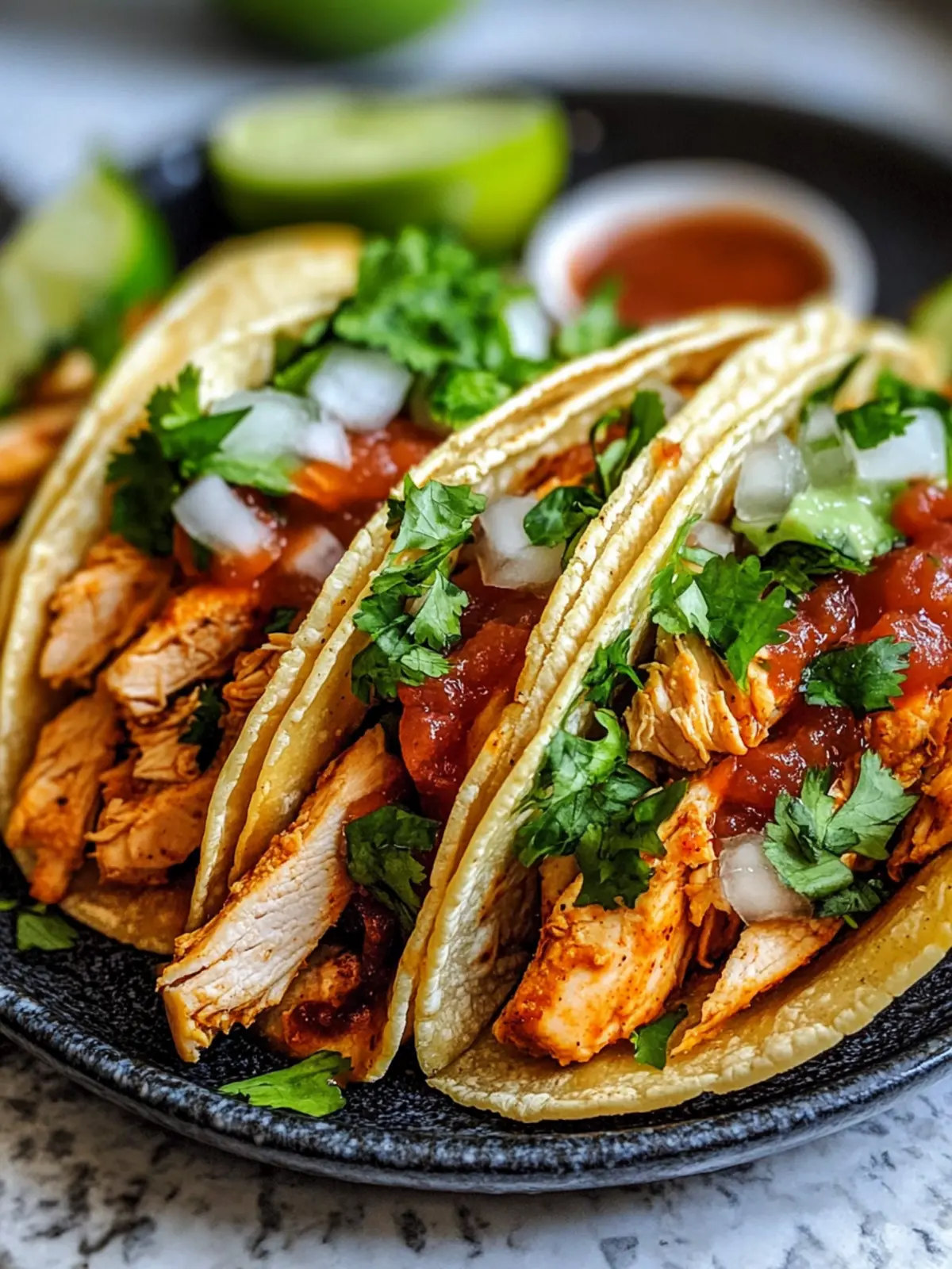 Quick Juicy Chicken Tacos for a Flavor-Packed Weeknight Dinner 5 chicken tacos