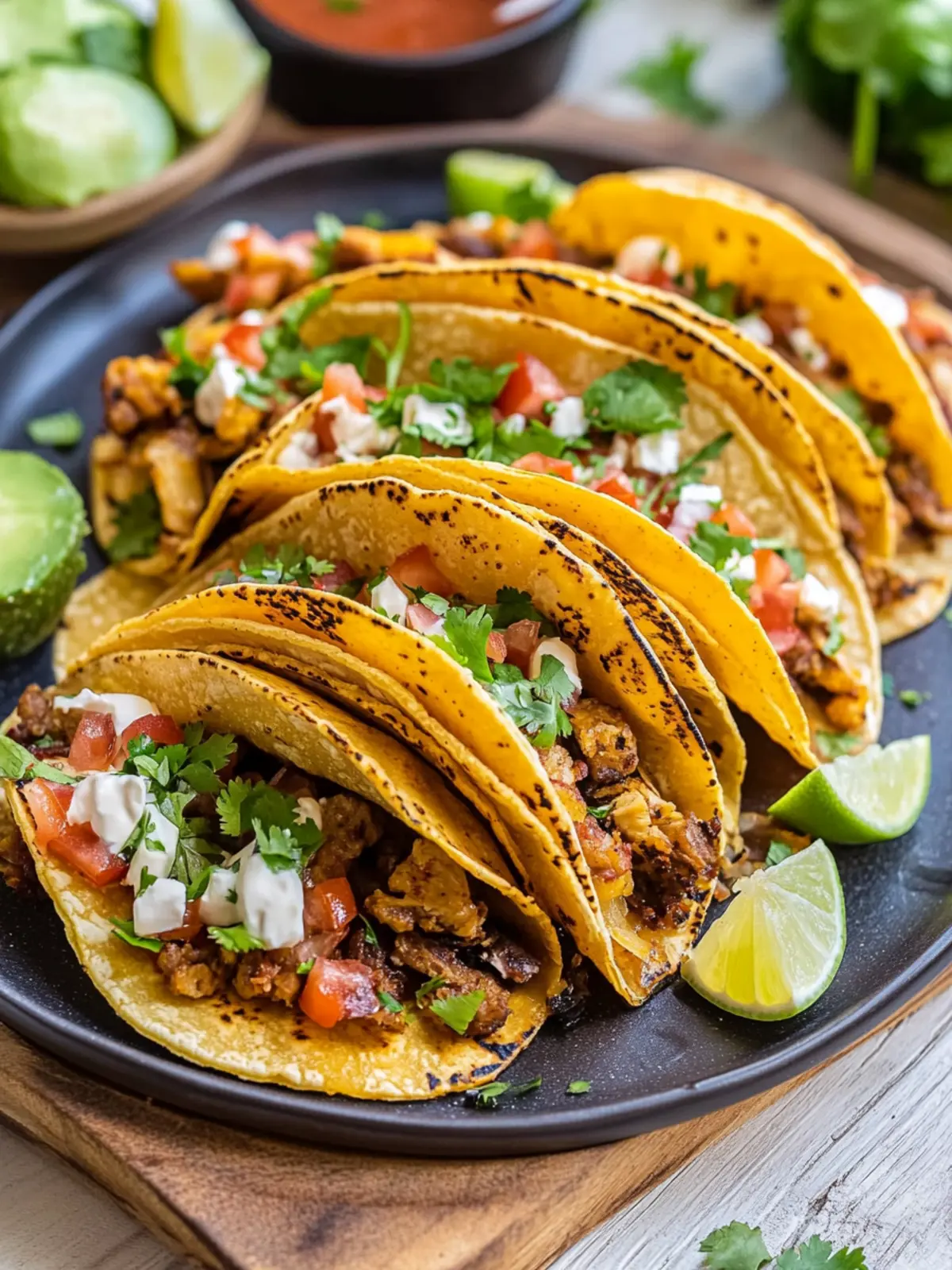 Irresistible Mini Tacos: A Quick Bite of Flavorful Fun 4 Mini Tacos