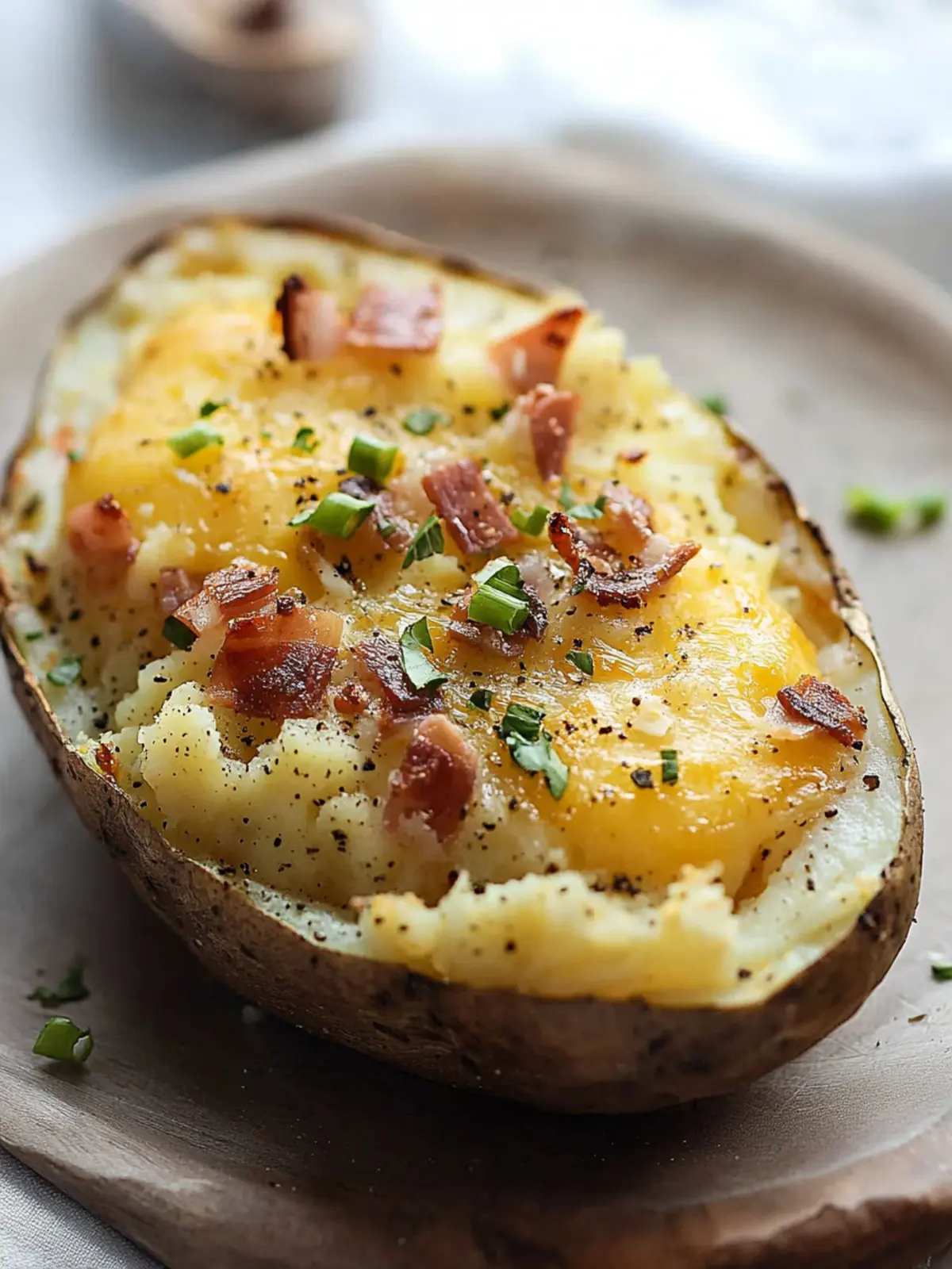 Irresistible Breakfast Twice Baked Potato with Egg Delight 4 Breakfast Twice Baked Potato