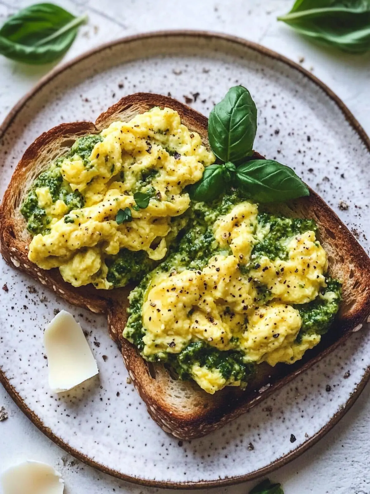 Delicious Pesto & Scrambled Eggs on Toast in 10 Minutes 4 Pesto & Scrambled Eggs on Toast