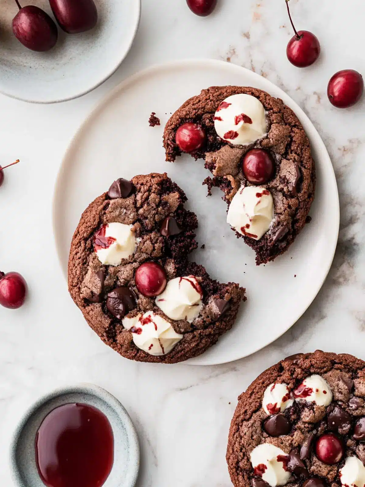 Chewy Black Forest Cookies with Fresh Cherries Made Easy 3 Black Forest Cookies