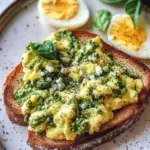 Delicious Pesto & Scrambled Eggs on Toast in 10 Minutes 2 Pesto & Scrambled Eggs on Toast