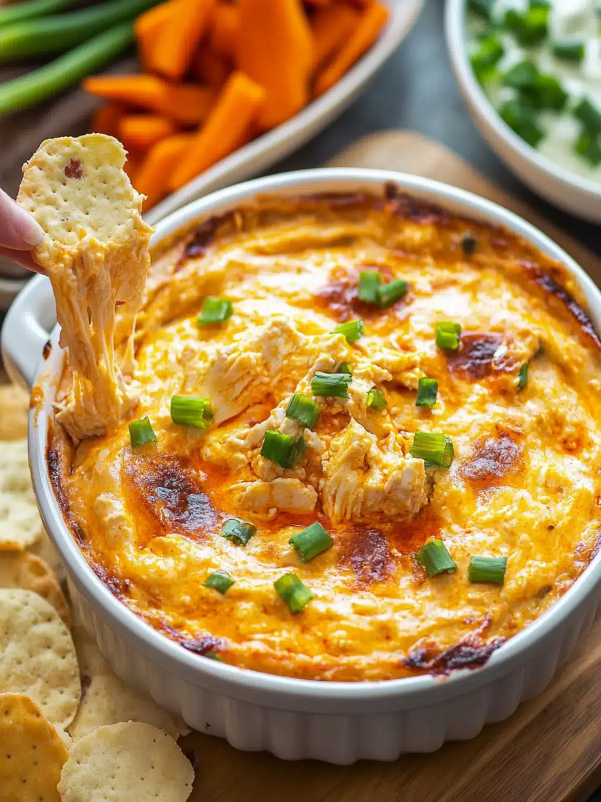 Delicious Buffalo Crack Chicken Dip – One Bowl Wonder! 3 Buffalo Crack Chicken Dip – One Bowl