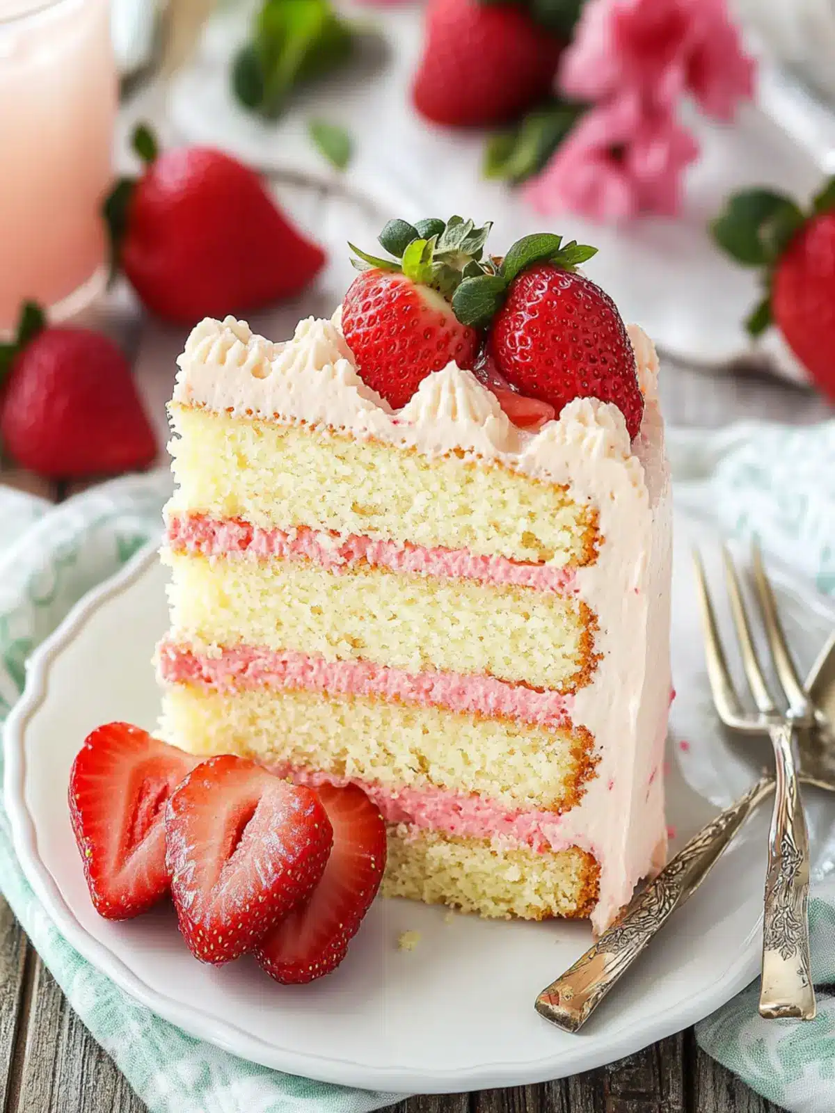 Indulge in Strawberry Moscato Layer Cake Heaven at Home 4 Strawberry Moscato Layer Cake