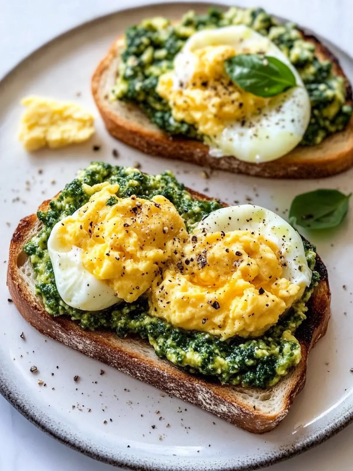Delicious Pesto & Scrambled Eggs on Toast in 10 Minutes 3 Pesto & Scrambled Eggs on Toast