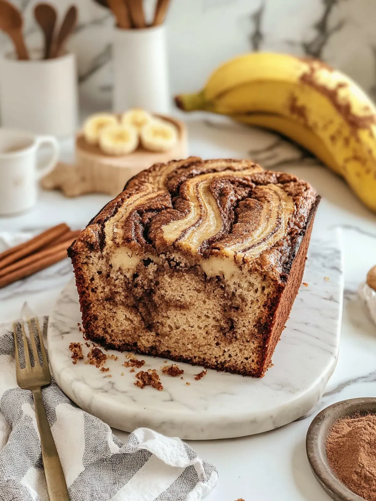 Irresistible Cinnamon Swirled Banana Bread Recipe to Delight 4 Cinnamon Swirled Banana Bread
