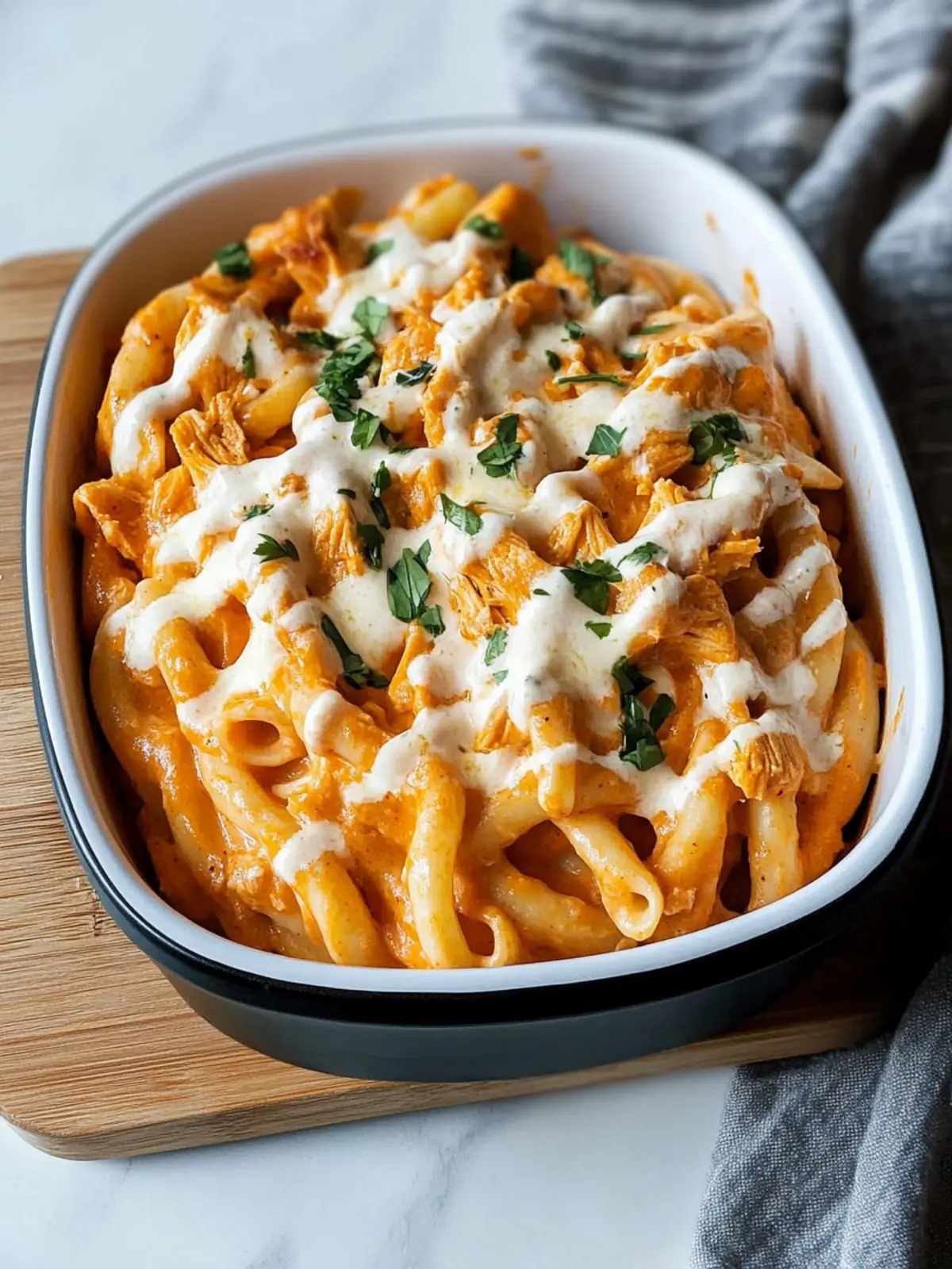 Creamy Buffalo Chicken Pasta for Your Next Comfort Meal 2 Creamy Buffalo Chicken Pasta