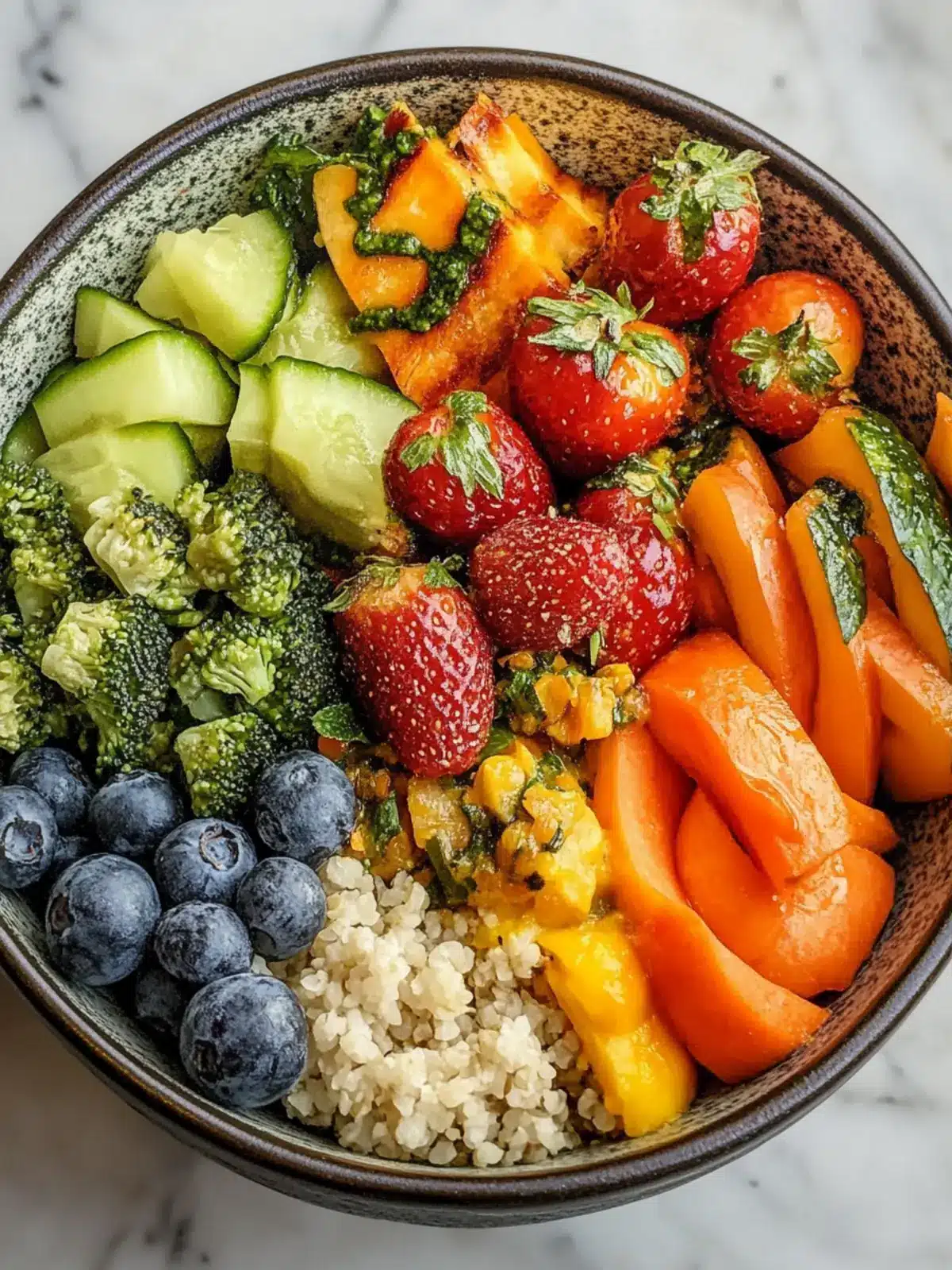 Delicious Mother Earth Bowl with Roasted Veggies and Pesto 3 Mother Earth Bowl