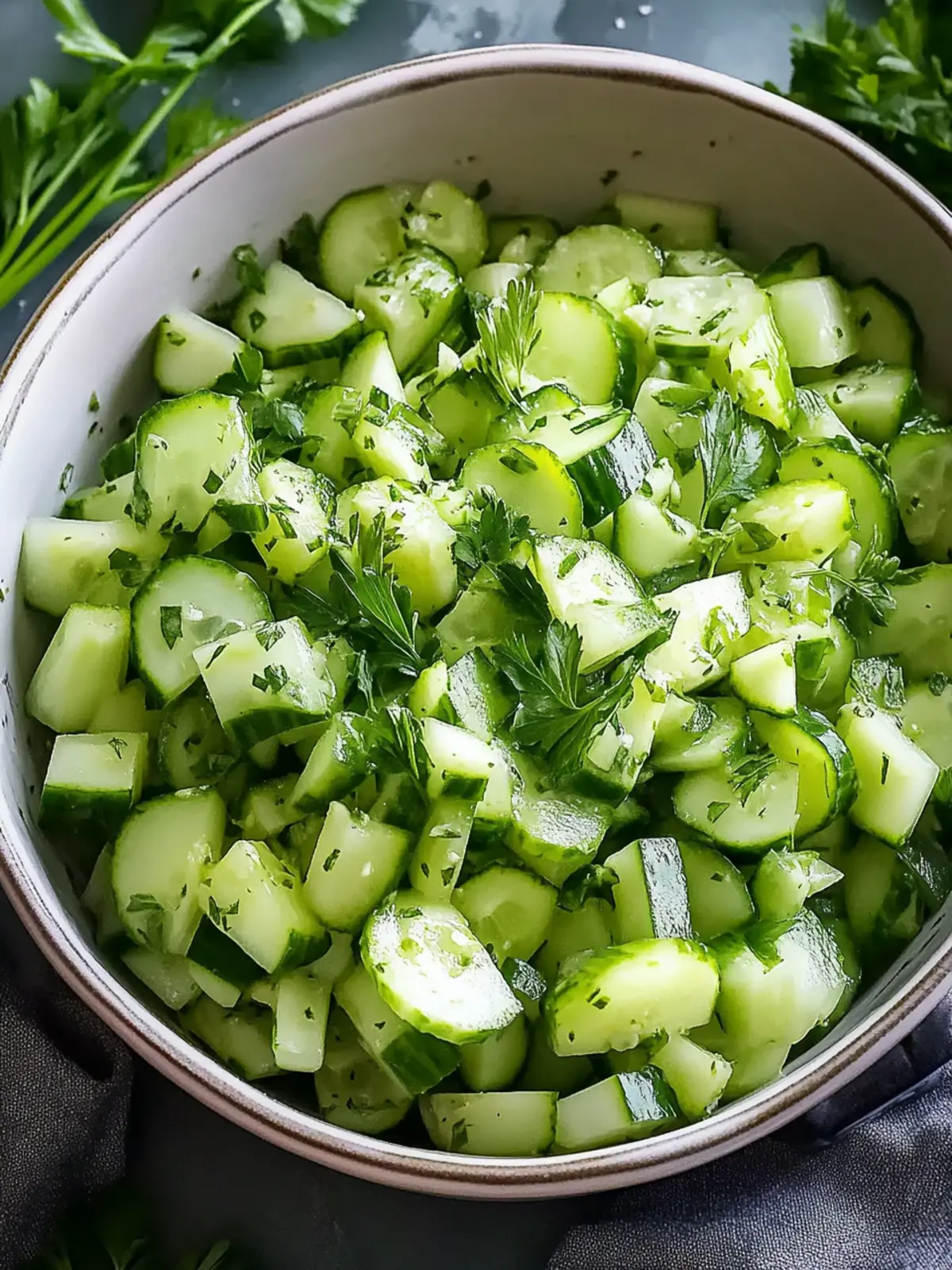 Crunchy Cucumber Celery Salad with Green Apple Twist 2 Crunchy Cucumber Celery Salad