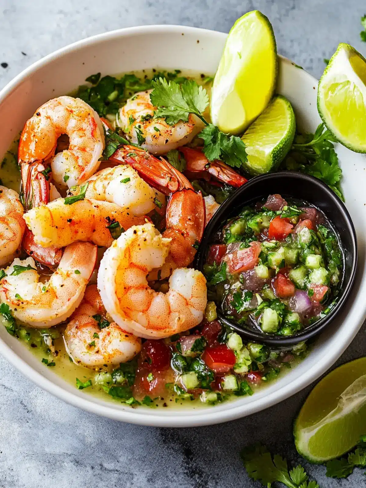 Shrimps in Culichi Salsa: A Healthy Dairy-Free Delight 4 Shrimps in Culichi Salsa