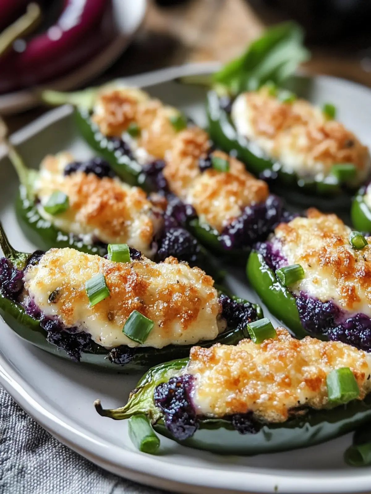 Irresistible Blueberry Brie Jalapeño Poppers for Game Day 4 Blueberry Brie Jalapeño Poppers