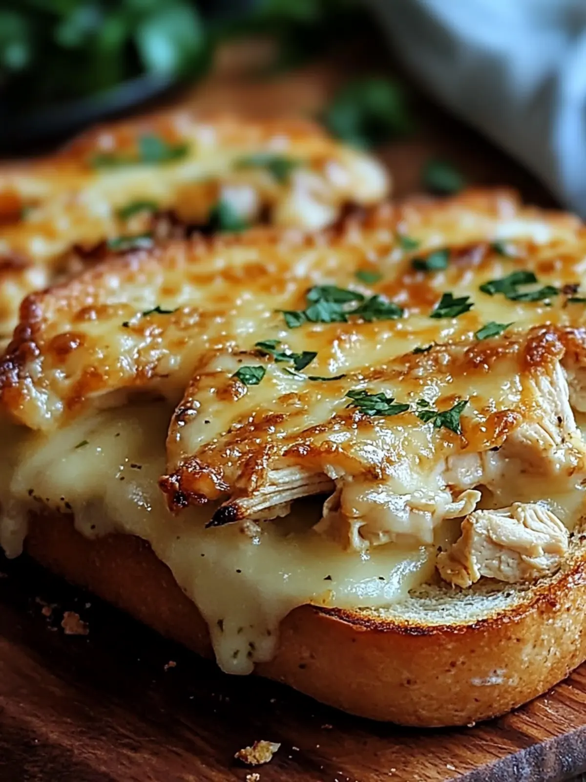 Cheesy Chicken Garlic Bread Sandwich You'll Crave Tonight 4 Cheesy Chicken Garlic Bread Sandwich