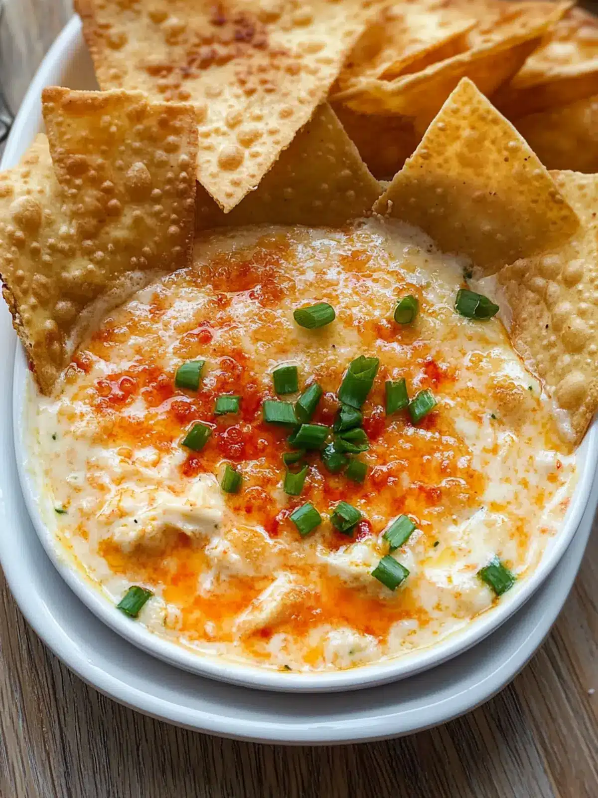 Irresistible Crab Rangoon Dip with Crispy Wonton Chips 2 Crab Rangoon Dip