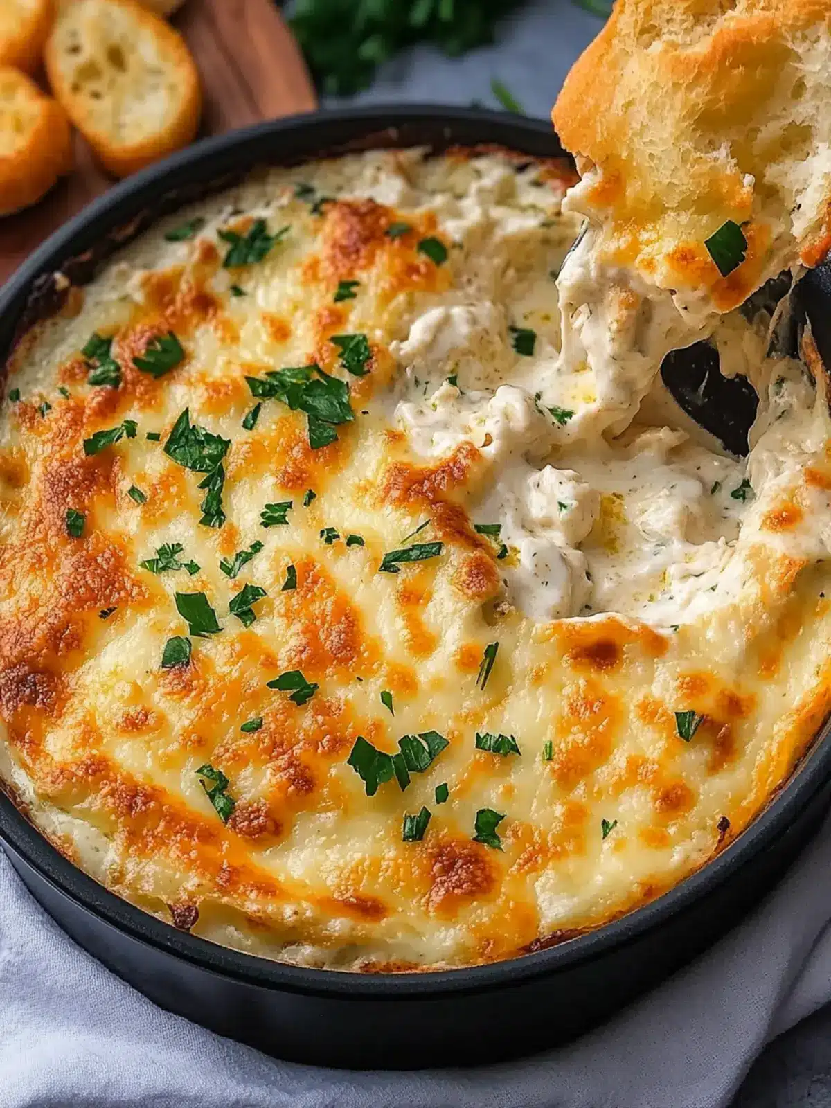 Cheesy Chicken Alfredo Dip That's Ultimate Game Day Goodness 2 Cheesy Chicken Alfredo Dip