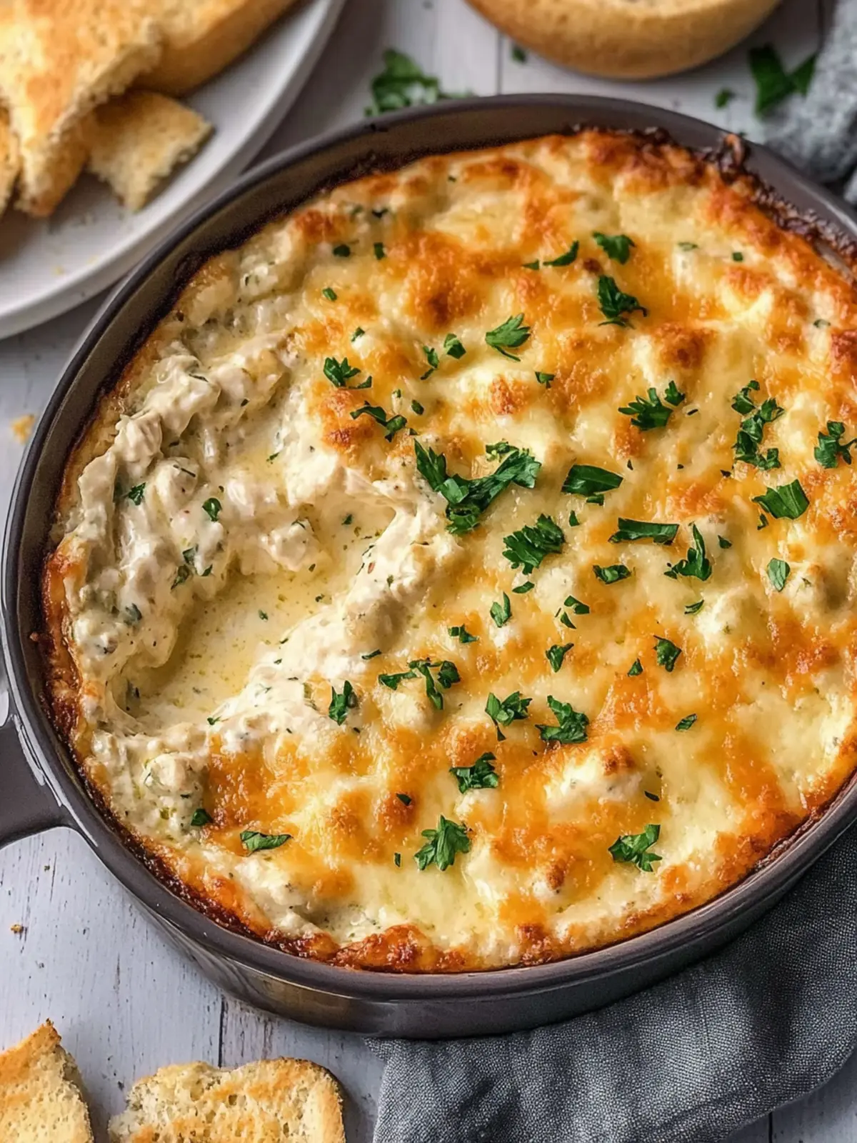 Cheesy Chicken Alfredo Dip That's Ultimate Game Day Goodness 5 Cheesy Chicken Alfredo Dip
