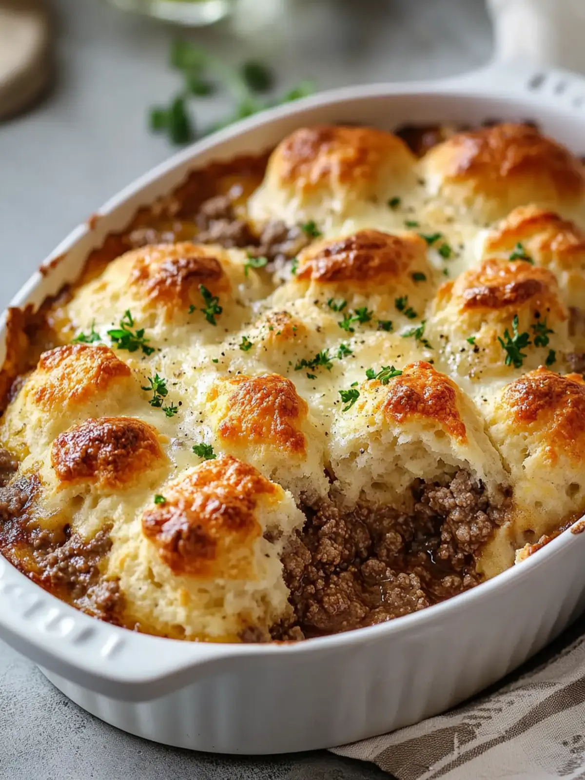 Ground Beef and Biscuit Bake: Your New Family Favorite! 5 Ground Beef and Biscuit Bake