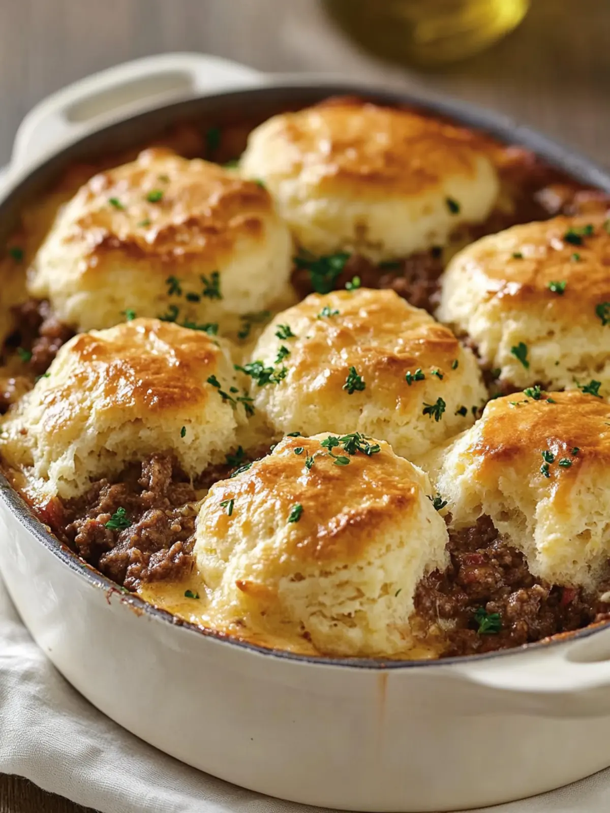Ground Beef and Biscuit Bake: Your New Family Favorite! 3 Ground Beef and Biscuit Bake