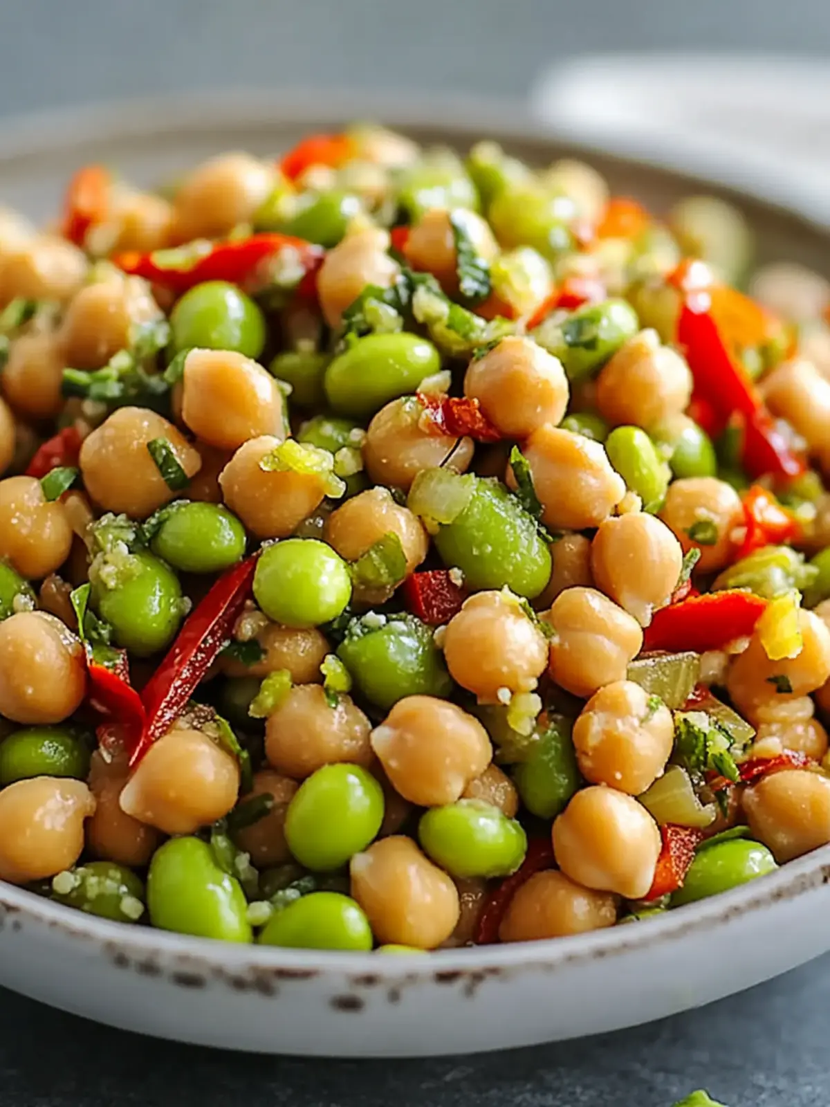 Chickpea Edamame Salad: A Flavorful Twist on Freshness 4 Chickpea Edamame Salad