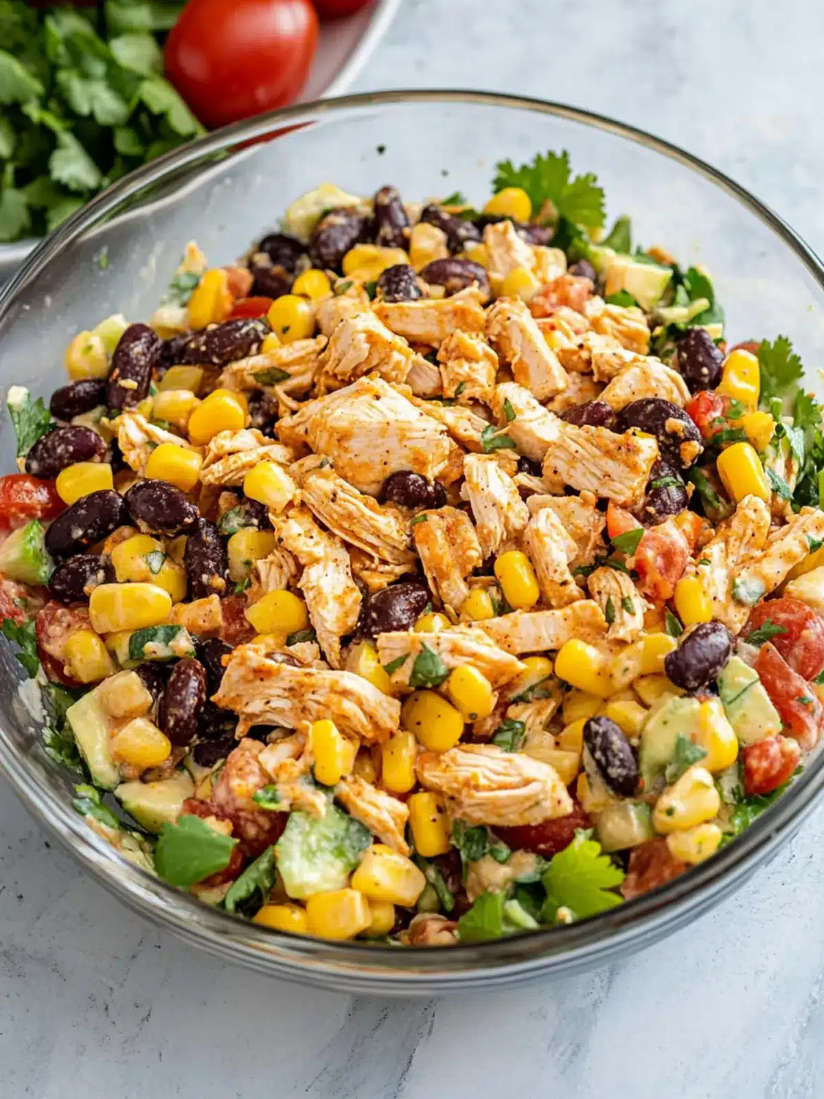 Quick Southwest Chicken Salad: Fresh, Flavorful & Fast! 4 Quick Southwest Chicken Salad