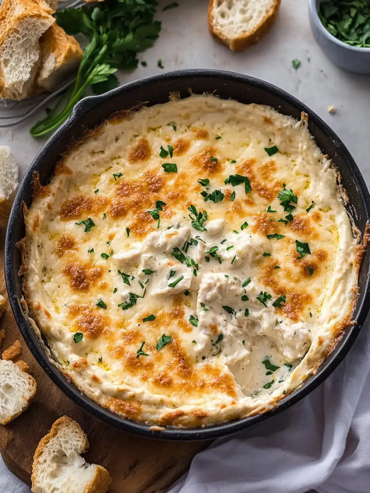 Cheesy Chicken Alfredo Dip That's Ultimate Game Day Goodness 3 Cheesy Chicken Alfredo Dip