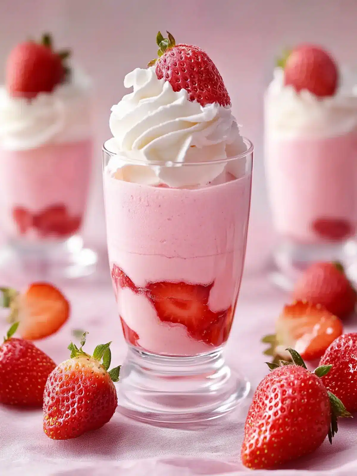 Creamy Strawberry Mousse: No-Bake Bliss in 5 Minutes 4 Strawberry Mousse