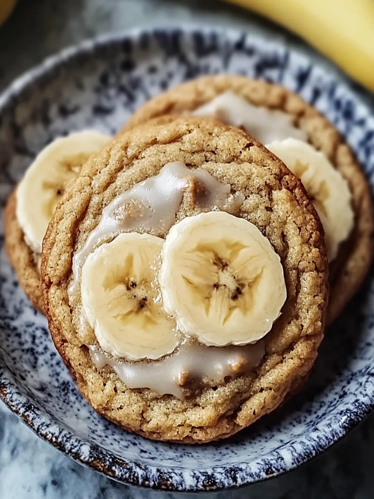 Irresistible Banana Bread Cookies with Cream Cheese Glaze 2 Banana Bread Cookies