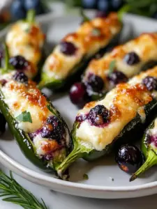 Irresistible Blueberry Brie Jalapeño Poppers for Game Day 6 Blueberry Brie Jalapeño Poppers